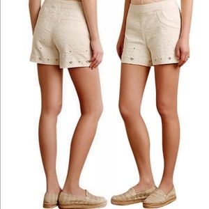 Anthro | Elevenses Beyza Textured Shorts